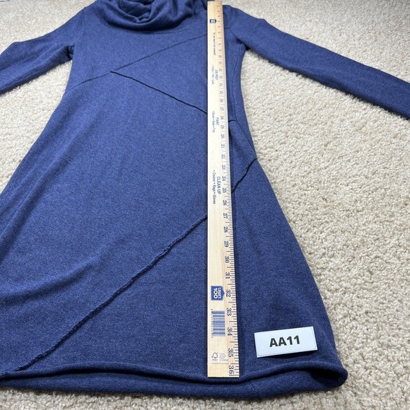 Athleta Camber Blue Cowl Neck Long Sleeve Sweater Dress Womens Sz Small #306024 - Picture 6 of 6